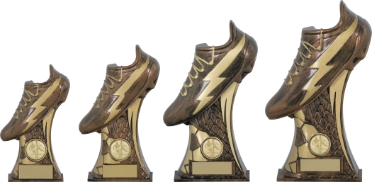 Classic Antique Gold Boot Trophy Awards Flash Series from £3.54 excVAT